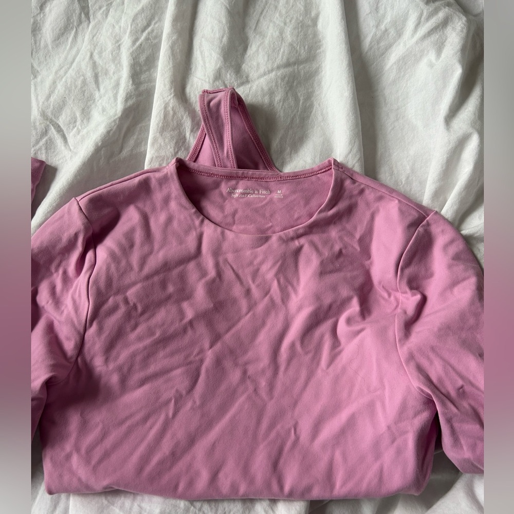 NWOT Abercrombie Pink Soft A&F Bodysuit